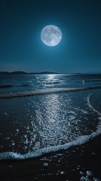  عکس دریا در شب