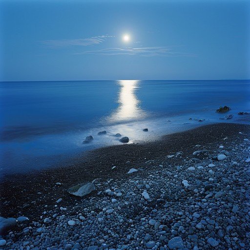  عکس دریا در شب