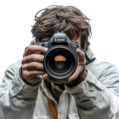 عکس عکاس در حال عکاسی برای پروفایل