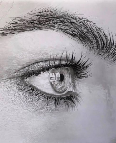 نقاشی چشم زیبا برای تصویر زمینه