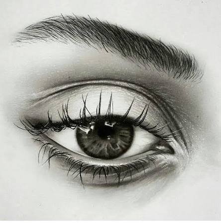 نقاشی چشم زیبا و آسان