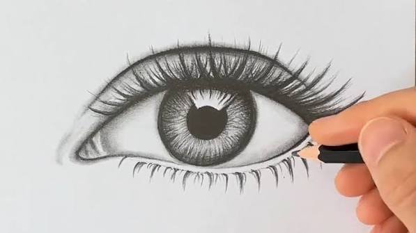  نقاشی چشم زیبا و آسان