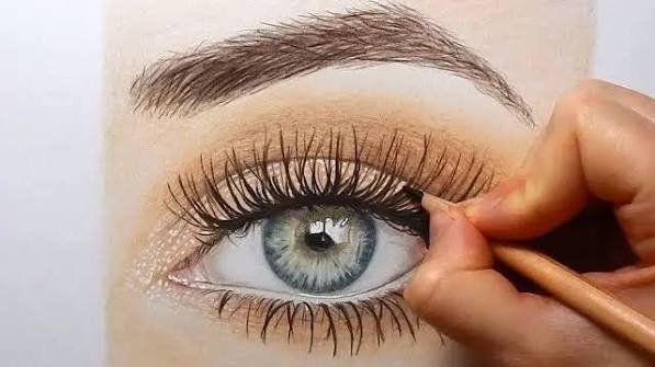  نقاشی چشم زیبا و آسان
