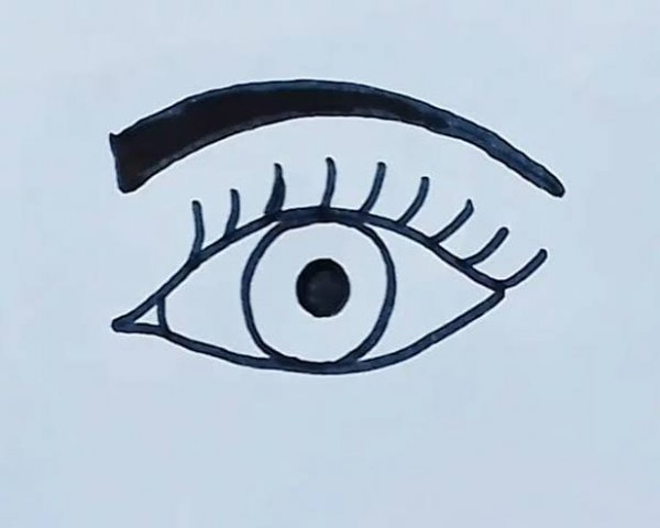  نقاشی چشم زیبا و آسان