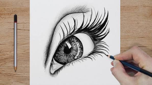  نقاشی چشم زیبا و آسان