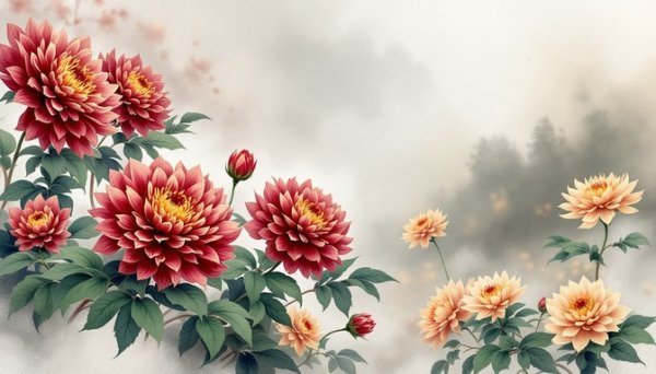  عکس گل داوودی برای پس زمینه
