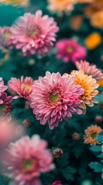  عکس گل داوودی برای پس زمینه