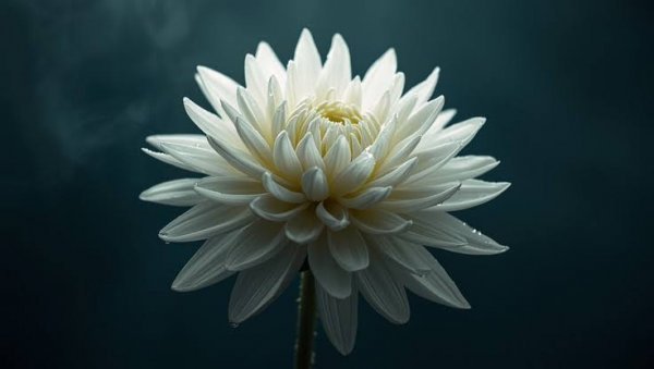 عکس گل داوودی سفید