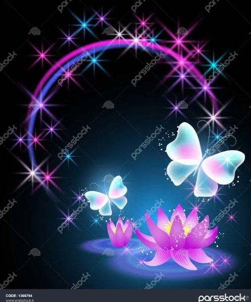  عکس پروفایل زیبای گل و پروانه فانتزی خوشگل