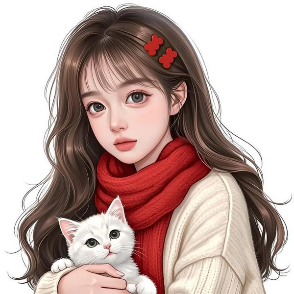  عکس پروفایل گربه و دختر کارتونی
