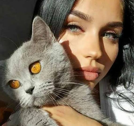  عکس پروفایل دختر و گربه فانتزی