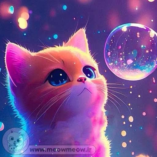  عکس پروفایل گربه کارتونی