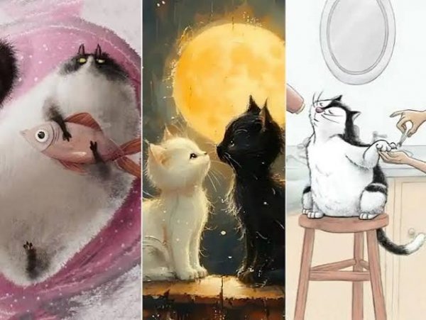  عکس پروفایل گربه کارتونی