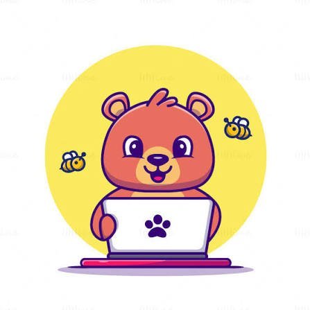  تصویر زمینه خرس کارتونی برای لپ تاپ و کامپیوتر