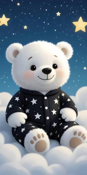 والپیپر خرس کارتونی عاشقانه برای گوشی