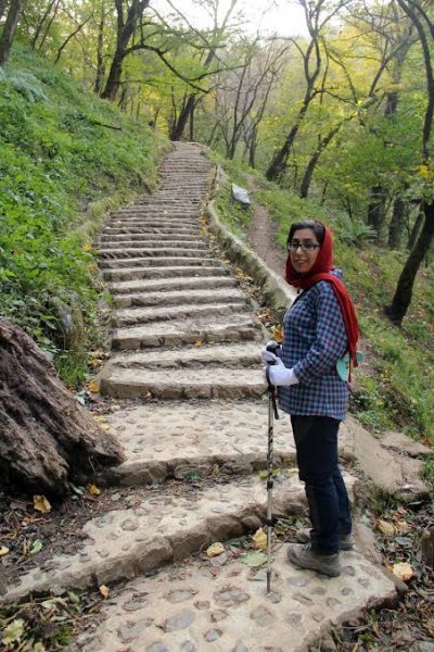  عکس پله های قلعه رودخان