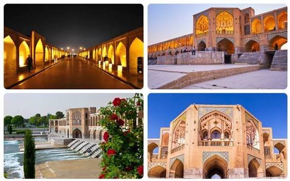  عکس پل خاجو اصفهان