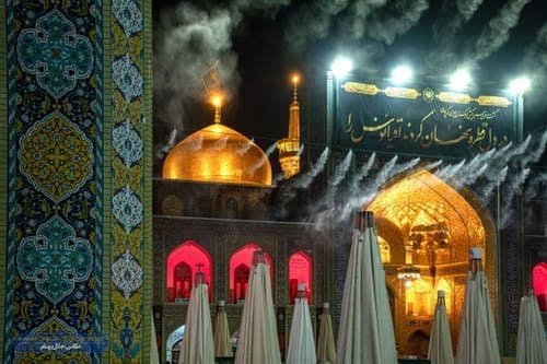عکس حرم امام رضا امشب