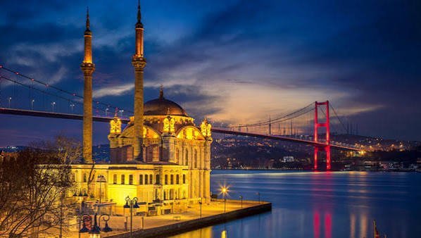  عکس پل بسفر استانبول در شب