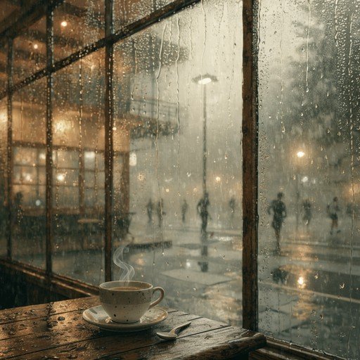  عکس پروفایل کافه لاکچری در شب بارانی