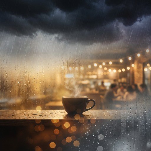  عکس پروفایل کافه لاکچری در شب بارانی