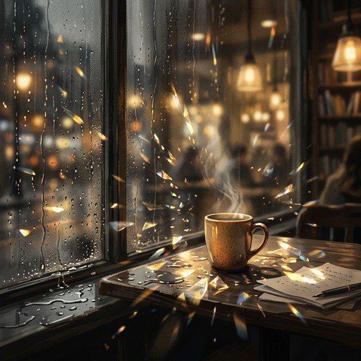  عکس پروفایل کافه لاکچری در شب بارانی
