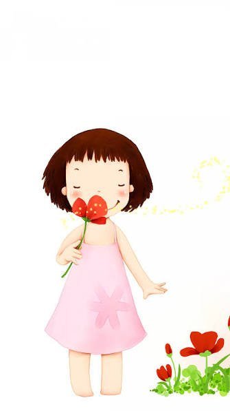  تصویر زمینه کارتونی دخترانه