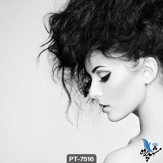  عکس نیم رخ دختر سیاه سفید