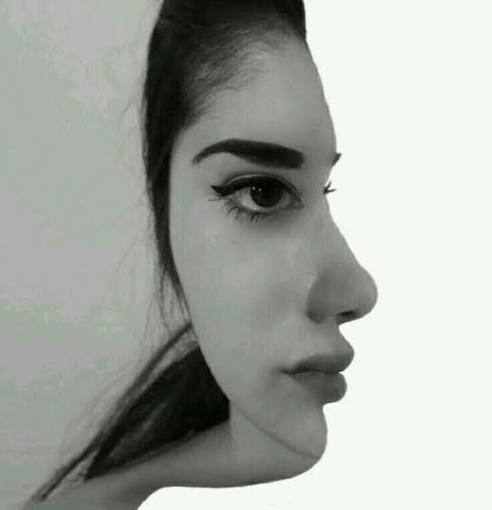  عکس نیم رخ دختر سیاه سفید