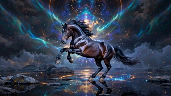  عکس اسب سیاه برای پس زمینه لپ تاپ