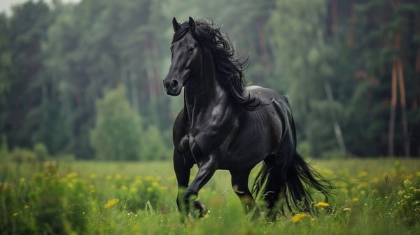  عکس اسب سیاه برای پس زمینه لپ تاپ