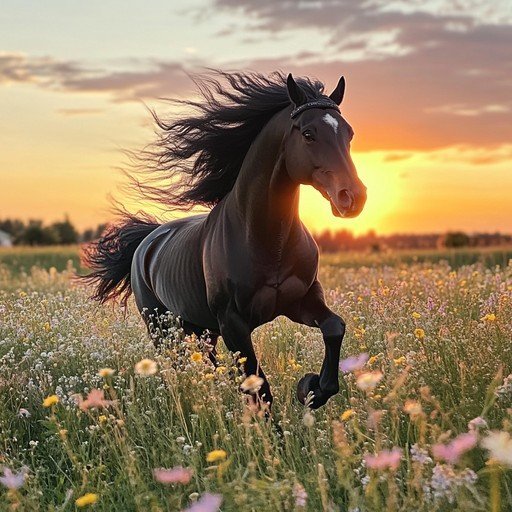  عکس اسب سیاه برای پس زمینه لپ تاپ