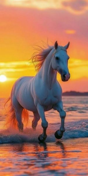  عکس پروفایل اسب سفید زیبا