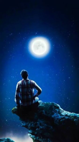 بک گراند پسر تنها در تاریکی شب با کیفیت بالا