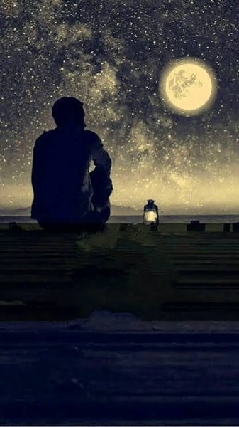  بک گراند پسر تنها در تاریکی شب با کیفیت بالا