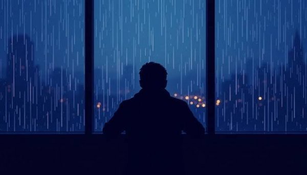  بک گراند پسر تنها در تاریکی شب با کیفیت بالا