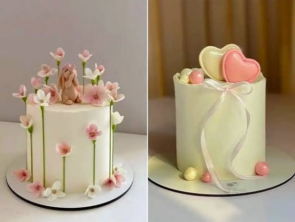  عکس کیک تولد ساده و شیک زنانه