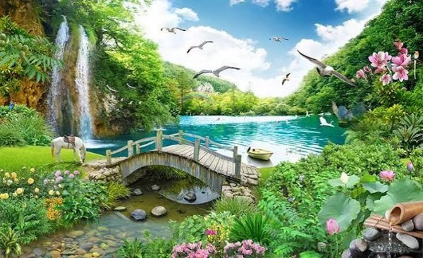  دانلود تصویر زمینه سه بعدی طبیعت فانتزی