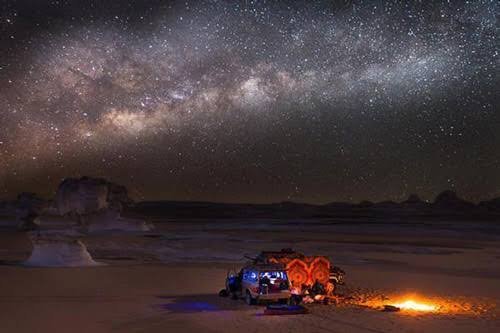  عکس کویر لوت در شب