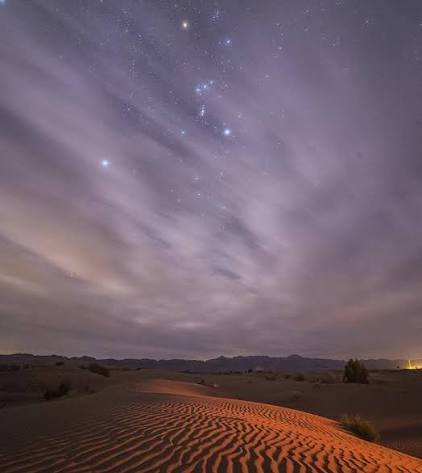  عکس کویر لوت در شب