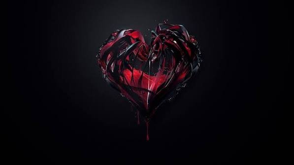  دانلود عکس قلب مشکی