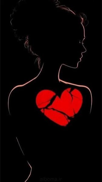  عکس قلب سیاه شکسته برای پروفایل