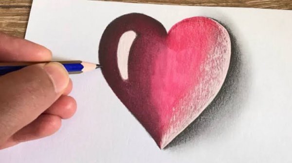  نقاشی قلب قرمز