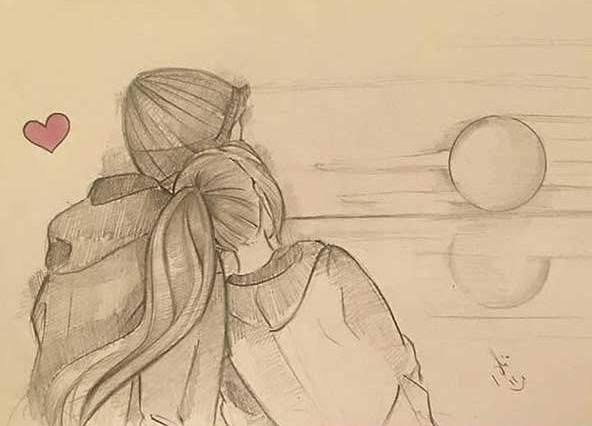  نقاشی قلب عاشقانه