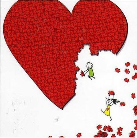  نقاشی قلب عاشقانه