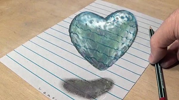  نقاشی قلب عاشقانه