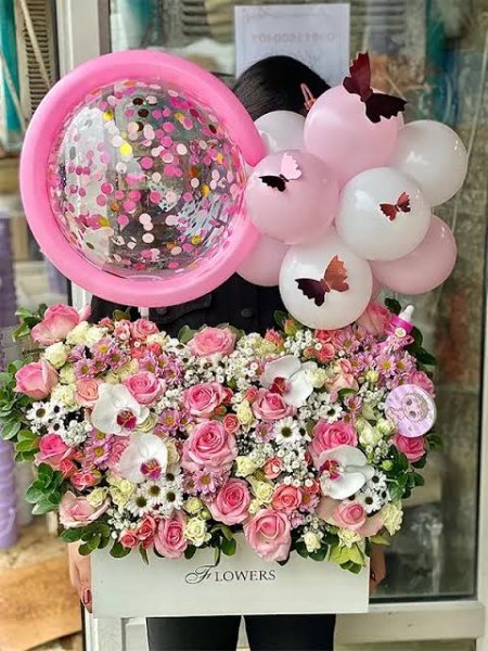  عکس سبد گل زیبا برای تولد