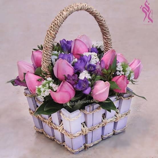 عکس سبد گل ارزان و شیک