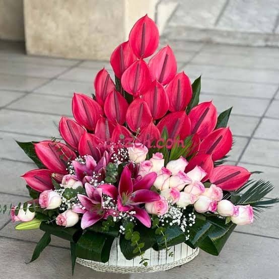  عکس سبد گل ارزان و شیک