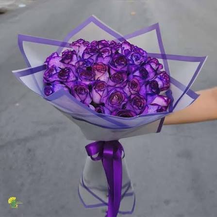 عکس پروفایل دسته گل بنفش زیبا